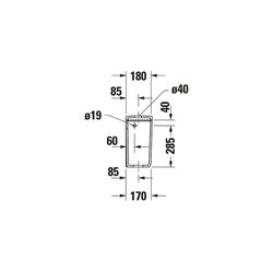 Duravit Qatego Spülkasten aus Keramik 180x400x355mm, Weiß, HygieneGlaze, 4,5/3l, Du... DURAVIT-0947002085 4067116069655 (Abb. 1)