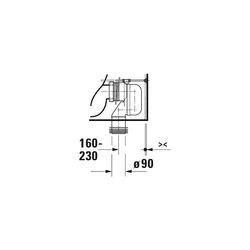 Duravit Qatego Stand WC für Kombination 660x390x400mm, Weiß Hochglanz, 4,5/3l, Tief... DURAVIT-2021090000 4067116305180 (Abb. 1)