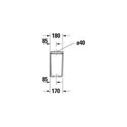 Duravit Qatego Spülkasten aus Keramik 180x400x355mm, Weiß, HygieneGlaze, 6/3l, Dual... DURAVIT-0947102005 4067116069617 (Abb. 1)