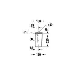 Duravit Qatego Spülkasten aus Keramik 180x400x355mm, Weiß, HygieneGlaze, 4,5/3l, Du... DURAVIT-0947002085 4067116069655 (Abb. 1)