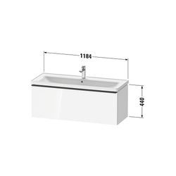 Duravit D-Neo Waschtischunterbau wandhäng. 452x1184x440mm Eiche Marmoriert Mat... DURAVIT-DE42910BD550000 4067116347760 (Abb. 1)