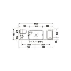 Duravit Qatego Aufsatzbecken Weiß Hochglanz mit Konsole Marmor poliert, Konsolenträge... DURAVIT-D4800700 4067116314748 (Abb. 1)