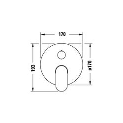 Duravit Wave Einhebel-Wannenmischer Unterputz, 2 Verbraucher, Mattschwarz, 22,5l/... DURAVIT-WA5210012046 4067116317190 (Abb. 1)