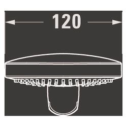 Duravit Handbrause, Mattschwarz, MinusFlow, d. 120mm, Strahlart Rain, Pulse, Mono... DURAVIT-UV0652017046 4067116113822 (Abb. 1)