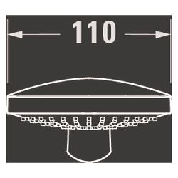 Duravit Handbrause, Mattschwarz, MinusFlow, d. 110mm, Strahlart SoftRain, Rain, I... DURAVIT-UV0652015046 4067116113785 (Abb. 1)