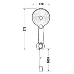 Duravit Wandanschlussbogenset Rund, Chrom Weiß, Rosette rund, Rückflussverhindere... DURAVIT-UV0762001005 4067116161571 (Abb. 1)