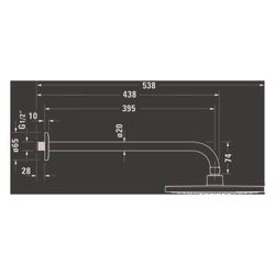 Duravit Kopfbrausenset Minus Flow, Chrom/Weiß Hochglanz, Metall/Kunststoff, 9l/mi... DURAVIT-UV0752002005 4067116161618 (Abb. 1)
