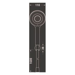 Duravit Brausehalterset Minus Flow, Chrom Hochglanz, für Softrain/Rain/IntenseRai... DURAVIT-UV0712002010 4067116161595 (Abb. 1)