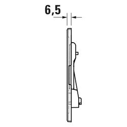 Duravit DuraSystem Betätigungsplatte mechanisch für WC Beta 120 Dual Flush Aufges... DURAVIT-WD5010011000 4067116326895 (Abb. 1)