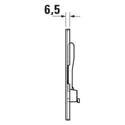 Duravit DuraSystem Betätigungsplatte mechanisch für WC Beta 100 Dual Flush Aufges... DURAVIT-WD5009021000 4067116326871 (Abb. 1)