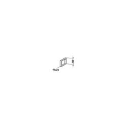 Duravit Universal Konsolenträger 455x42x200mm, Chrom Hochglanz, Stahl für DuraStyl... DURAVIT-UV991700000 4053424035338 (Abb. 1)