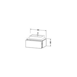 Duravit L-Cube Konsolenwaschtischunterbau wandh. 547x920x400mm ohne KSP Mattweiß, ... DURAVIT-LC581301818 4053424369495 (Abb. 1)