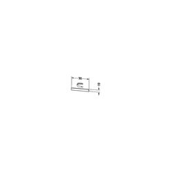 Duravit Magnetleiste 100x160x55mm, Edelstahl/Chrom Hochglanz, Befestigungsmaterial... DURAVIT-UV970900000 4053424601557 (Abb. 1)