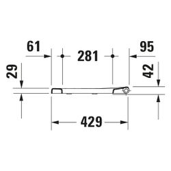 Duravit Bathroom Foster WC-Sitz Weiß HG 366x53x444mm mit Absenkauto. Sitzgarnitur a... DURAVIT-0062790000 4021534856563 (Abb. 1)