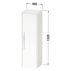 Duravit D-Code Halbhochschrank Dekor 360x400x1320mm Eiche Marmoriert Matt, 1 T... DURAVIT-DC1338R10550000 4067116377156 (Abb. 1)