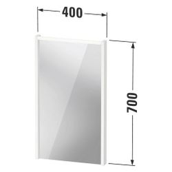Duravit D-Code Spiegel Wandmontage 50x400x700mm Fjordgrün Matt LED oben 3W Bet... DURAVIT-DC70750HGHG0000 4067116378306 (Abb. 1)