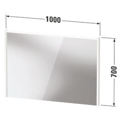 Duravit D-Code Spiegel Wandmontage 50x1000x700mm Graphit Matt LED oben 7W Betä... DURAVIT-DC7078049490000 4067116382662 (Abb. 1)