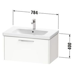 Duravit D-Code Waschtischunterbau wandhäng. 460x784x400mm, Blassgrün Matt, 1 A... DURAVIT-DC4667010HH0000 4067116367713 (Abb. 1)