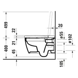 Duravit SensoWash Starck F Kompakt Dusch-WC 575x378x405mm, Weiß glänzend, 4,5l... DURAVIT-650001012004310 4053424895116 (Abb. 1)