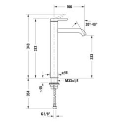 Duravit C.1 Einhebel-Waschtischmischer XL FreshStart und MinusFlow, Chrom, 4l/min... DURAVIT-C11043002010 4067116370485 (Abb. 1)