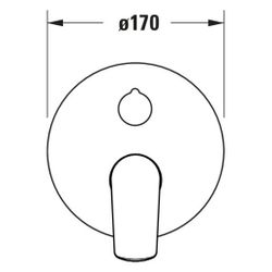 Duravit No.1 Einhebel-Wannenmischer Unterputz, Verbraucher 2, Chrom, mit SIcherun... DURAVIT-N15210018010 4067116383805 (Abb. 1)
