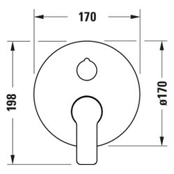 Duravit D-Code Einhebel-Wannenmischer Unterputz, Chrom, Wanneneinlauf, Handbrause... DURAVIT-DC5210018010 4067116373400 (Abb. 1)