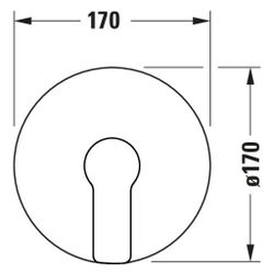 Duravit D-Code Einhebel-Brausemischer Unterputz, Anzahl Verbraucher 1, Chrom, 24,... DURAVIT-DC4210010010 4067116367294 (Abb. 1)