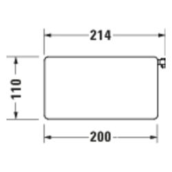 Duravit Ablage für Brausestange 214mm, Mattschwarz... DURAVIT-41000611 4067116387452 (Abb. 1)