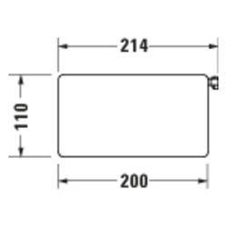 Duravit Ablage für Brausestange 214mm, Chrom/Weiß Hochglanz... DURAVIT-41000610 4067116387445 (Abb. 1)
