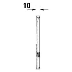 Duravit DuraSystem A2 Betätigungsplatte elektronisch für Urinal Infrarot Batterie... DURAVIT-WD5006023000 4053424507378 (Abb. 1)