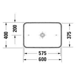 Duravit D-Neo Aufsatzbecken 600mm, Weiß Hochglanz, Rechteckig, ohne Überlauf... DURAVIT-2397600070 4067116346756 (Abb. 1)