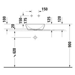 Duravit D-Neo Aufsatzbecken 400mm, Weiß Hochglanz, rund, ohne Überlauf und HLB... DURAVIT-2371400070 4063382136015 (Abb. 1)