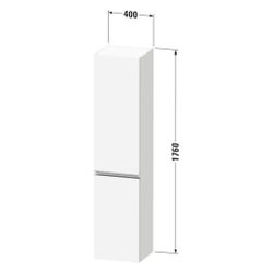 Duravit Sivida Hochschrank Dekor 374x400x1770mm Nusb.Matt, 2 Türen R, Grifflei... DURAVIT-SV1370RBD790000 4067116399547 (Abb. 1)