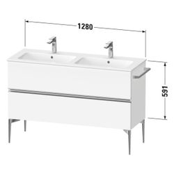 Duravit Sivida Waschtischunterbau bodenstehend 477x1280x591mm B, Eiche Marmori... DURAVIT-SV46470BD550000 4067116393040 (Abb. 1)