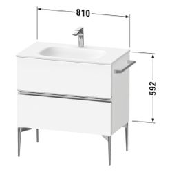 Duravit Sivida Waschtischunterbau bodenstehend 477x810x592mm, B, Nusb.Matt, Gr... DURAVIT-SV46510BD790000 4067116394894 (Abb. 1)