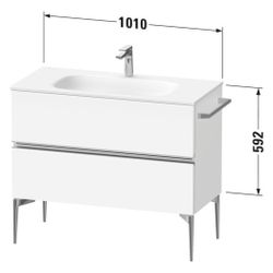 Duravit Sivida Waschtischunterbau bodenstehend 477x1010x592mm, B, Blassgrün Ma... DURAVIT-SV46520BDHH0000 4067116394917 (Abb. 1)