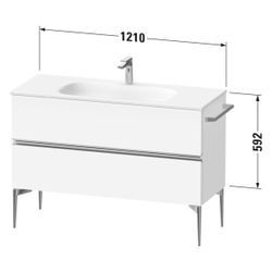 Duravit Sivida Waschtischunterbau bodenstehend 477x1210x592mm, Weiß Hochglanz,... DURAVIT-SV4653010220000 4067116395624 (Abb. 1)