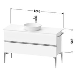 Duravit Sivida Konsolenwaschtischunterbau bodenstehend 475x1245x548mm ohne KSP... DURAVIT-SV4660010490000 4067116401622 (Abb. 1)