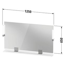 Duravit Sivida Spiegel Wandmontage 36x1250x650mm Eiche Marmoriert LED 9W Betät... DURAVIT-SV7424010550000 4067116407778 (Abb. 1)