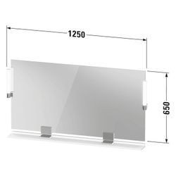 Duravit Sivida Spiegel Wandmontage 36x1330x650mm B Graphit Matt LED 9W Betätig... DURAVIT-SV74250BD490000 4067116410518 (Abb. 1)