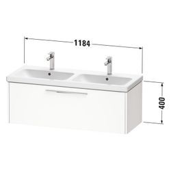 Duravit D-Code Waschtischunterbau wandhäng. 460x1184x400mm Eiche Mar. Matt, 1 ... DURAVIT-DC46690BD550000 4067116367706 (Abb. 1)