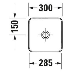 Duravit Sivida Aufsatzbecken 300mm, Weiß Seidenmatt/Dunkelgrau Matt, DuroCast Plus,... DURAVIT-266003FI00 4067116415810 (Abb. 1)
