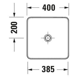 Duravit Sivida Aufsatzbecken mit Konsole 500x1280x123mm Eckig 1 Becken 1 Waschplatz... DURAVIT-268020FH00 4067116431735 (Abb. 1)