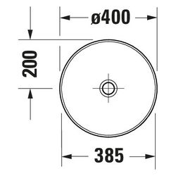 Duravit Sivida Aufsatzbecken 400mm, Blassgrün Matt/Weiß Seidenmatt, DuroCast Plus, ... DURAVIT-266000FG00 4067116415988 (Abb. 1)