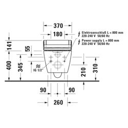 Duravit SensoWash Dusch-WC-Sitz Classic 520x365x548mm, ME by Starck, Starck 2/... DURAVIT-613000012004300 4063382219497 (Abb. 1)