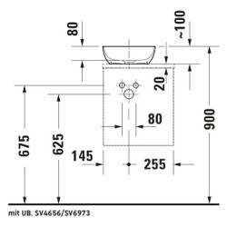 Duravit Sivida Konsolen-WTU wandh. 325x400x440mm R, ohne KSP Diamantschwarz/Ei... DURAVIT-SV4656RBD550000 4067116396805 (Abb. 1)