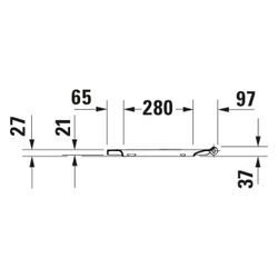 Duravit No.1 WC-Sitz D-shaped Weiß Hochglanz, 373x43x430mm, ohne Absenkautomatik, ü... DURAVIT-0020710000 4053424326764 (Abb. 1)