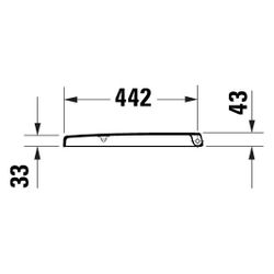 Duravit Univavo WC-Sitz D-shaped Weiß, 373x49x457mm, mit Absenkautomatik, Sitzgarni... DURAVIT-0024490000 4067116360806 (Abb. 1)