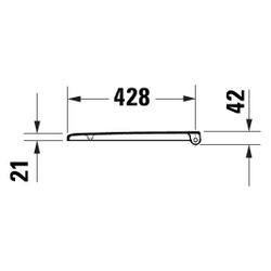 Duravit Univavo WC-Sitz eckig Weiß, 359x49x443mm, mit Absenkautomatik, Sitzgarnitur... DURAVIT-0024390000 4067116360790 (Abb. 1)