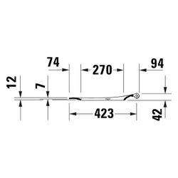 Duravit Univavo WC-Sitz eckig Weiß, 360x48x434mm, mit Absenkautomatik, Sitzgarnitur... DURAVIT-0024290000 4067116360783 (Abb. 1)
